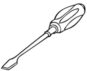 A black and white drawing of a screwdriver

AI-generated content may be incorrect., Picture
